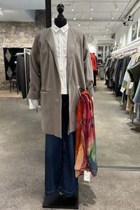 HSCPH langer Cardigan aus Fleece mit Viscose