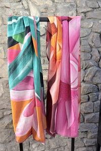 SHALLS BARCELONA Bw Seide 100 X 180 SHALLS BARCELONA Bw Seide 100 X 180